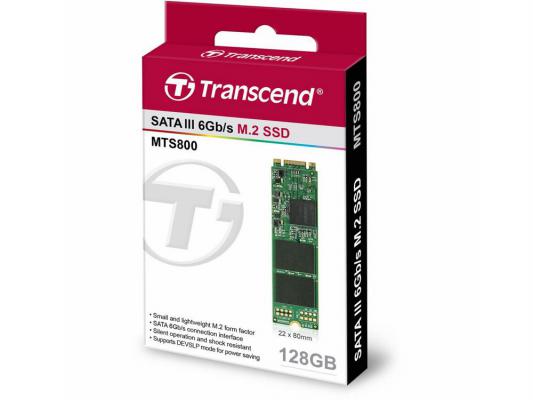 Твердотельный накопитель SSD M.2 128 Gb Transcend TS128GMTS800 Read 550Mb/s Write 460Mb/s MLC