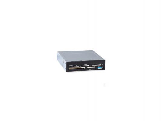 Картридер внутренний Ginzzu GR-166UB SDXC/SD/SDHC/MMC/microSDXC/SDHC/MS/CFI/CFII/M2/xD USB 3.0 OEM черный