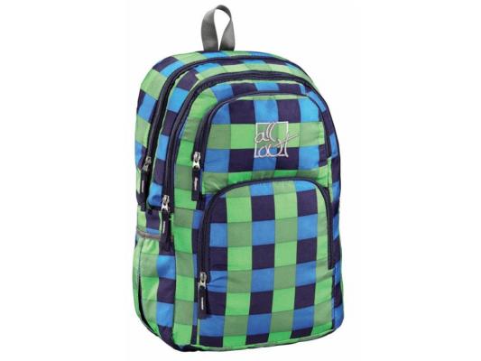 Школьный рюкзак с отделением для ноутбука All Out Kilkenny Pool Check 23 л зеленый голубой черный 00124828