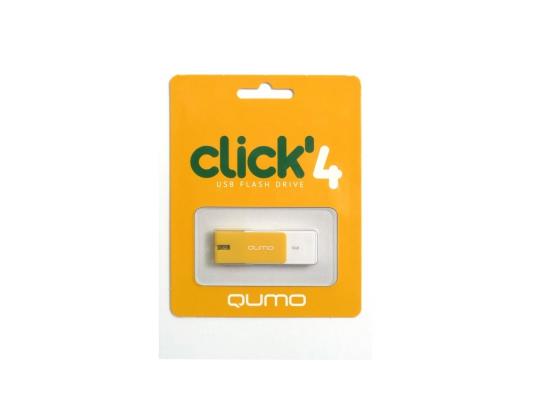 Флешка USB 4Gb QUMO Click USB2.0 янтарь QM4GUD-CLK-Amber