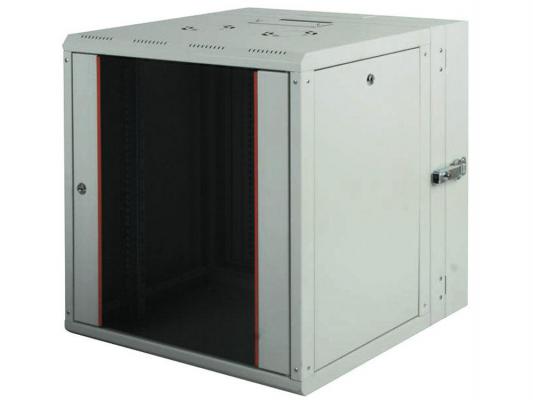 Шкаф настенный 19" 7U Estap ProLine PRD7U56GF1 600x (160+450)mm дверь стекло с металлической рамой слева и справа серый
