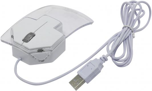 Мышь проводная CBR CM-205 белый USB