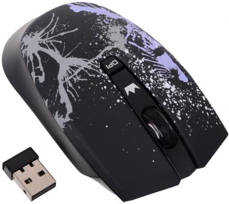 Мышь беспроводная Crown CMM-930W чёрный USB