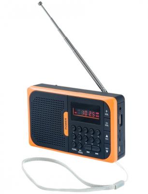Радиоприемник Perfeo Sound Voyager PF-SV521-OR УКВ+ FM MP3 оранжевый