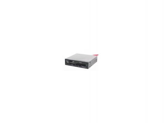 Картридер внутренний 3,5" All-in-1 USB 2.0 Gembird + SATA черный FDI2-ALLIN1S-B