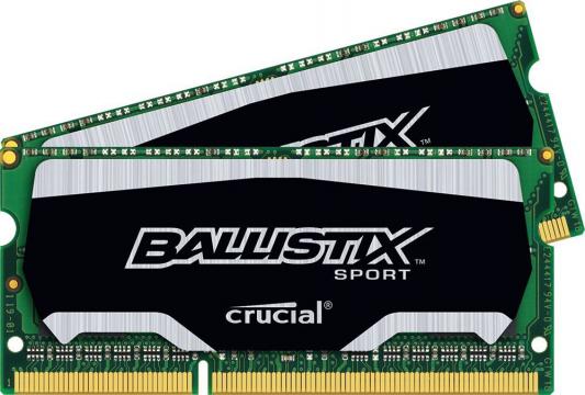 Оперативная память для ноутбуков SO-DDR3 8Gb(2x4Gb) PC3-12800 1600MHz Crucial BLS2C4G3N169ES4CEU unbuffered Retail