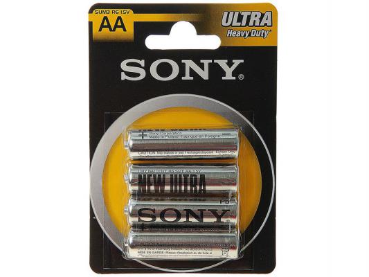 Батарейки Sony New Ultra R6-4BL AA 4 шт SUM3NUB4A