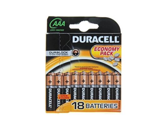 Батарейки Duracell LR03-18BL AAA 18 шт