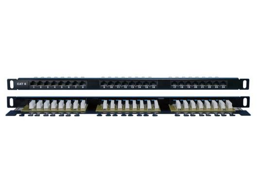 Патч-панель Hyperline PPHD-19-48-8P8C-C6-110D высокой плотности 19" 1U 48 порта RJ-45 категория 6 Dual IDC