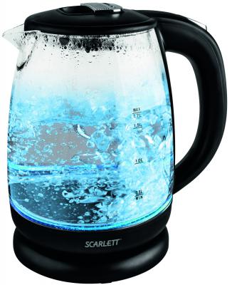 Чайник Scarlett SC-EK27G09 — — пластик/стекло чёрный прозрачный
