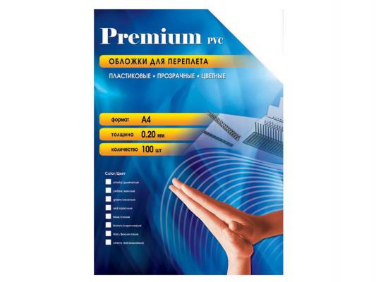 Обложки Office Kit  PSA400200 А4 0.20мм прозрачный дымчатый 100шт
