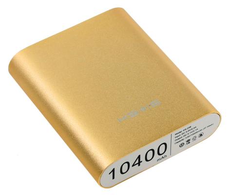 Портативное зарядное устройство KS-is KS-239 Gold 10400мАч USB 3 адаптера золотистый