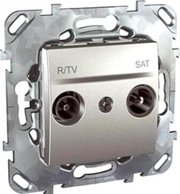 Розетка R/TV/SAT Schneider Electric алюминий MGU5.454.30ZD