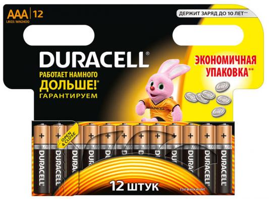 Батарейки Duracell Basic LR03/AAA AAA 12 шт