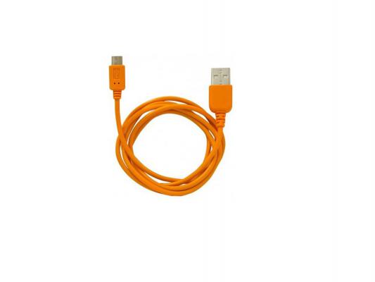 Кабель USB 2.0 AM-microB 1.0м 5pin Konoos оранжевый KC-mUSB2no