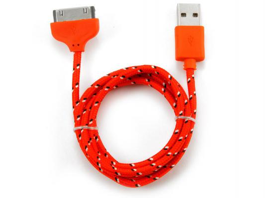 Кабель Konoos USB 1м для iPhone iPod iPad 30pin красный KC-A1USB2nr