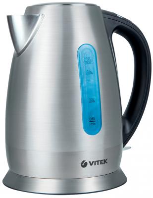 Чайник Vitek VT-7024 SR 2200Вт 1.7л сталь серебристый