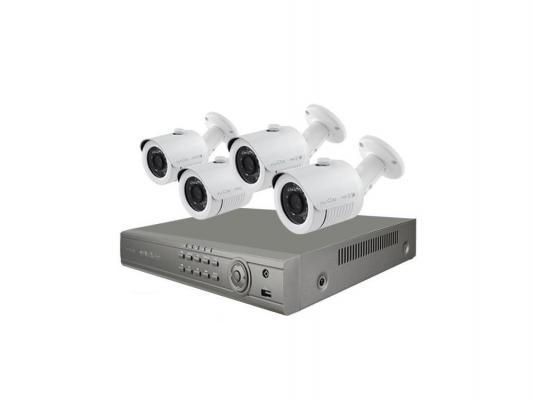 Комплект видеонаблюдения IVUE 960Н PRO 8 + 4 Дача ПЛЮС 4 уличные камеры 8-ми канальный видеорегистратор установочный комплект 5108-CK20-1099ICR