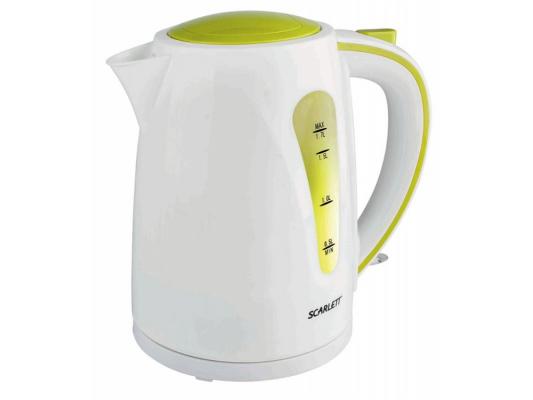 Чайник Scarlett SC-EK18P13 2200 Вт 1.7 л пластик белый зелёный