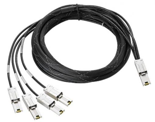 Кабель HP 4m Ext Mini-SAS to 4x1 Mini-SAS Cable AN976A