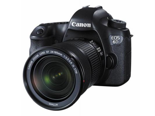 Зеркальная фотокамера Canon EOS 6D 24-105 IS 20.2Mp черный 8035B108