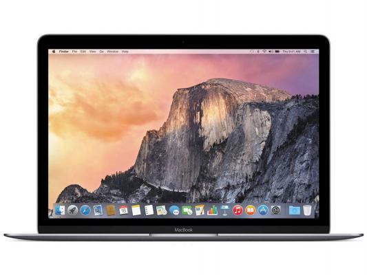 Ноутбук Apple MacBook 12"/2304 x 1440/Intel Core M 5Y71/SSD 256/Intel HD Graphics 5300/Используется часть оперативной памяти/серый/Mac OS X [MJY32RU/A]