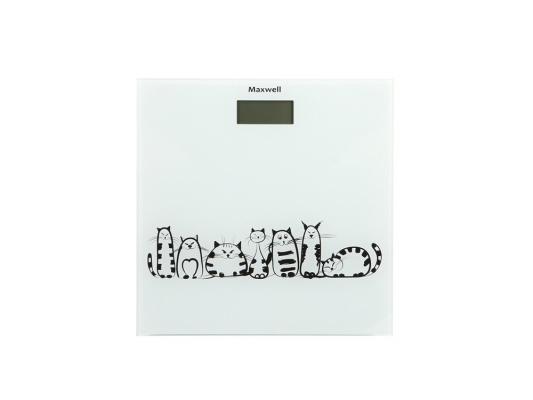 Весы напольные Maxwell MW-2675 W белый рисунок