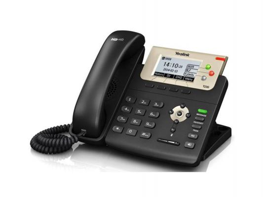 Телефон IP Yealink SIP-T23G 3 SIP-аккаунта 2x10/100/1000Mbps 2.8" LCD PoE BLF BLA