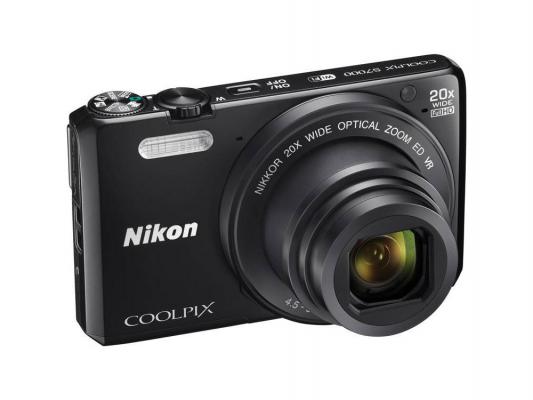 Фотоаппарат Nikon CoolPix S7000 16Mp 20x Zoom черный
