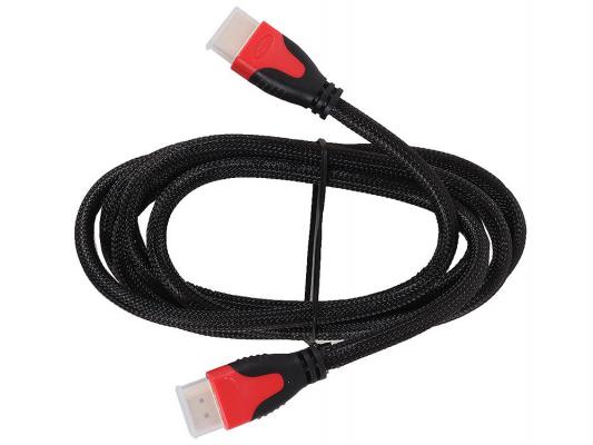 Кабель HDMI 1.8м 3Cott Ver.1.4 3D + Ethernet позолоченные коннекторы нейлоновая оплетка 3C-HDMI-020GPDCNM-1.8M