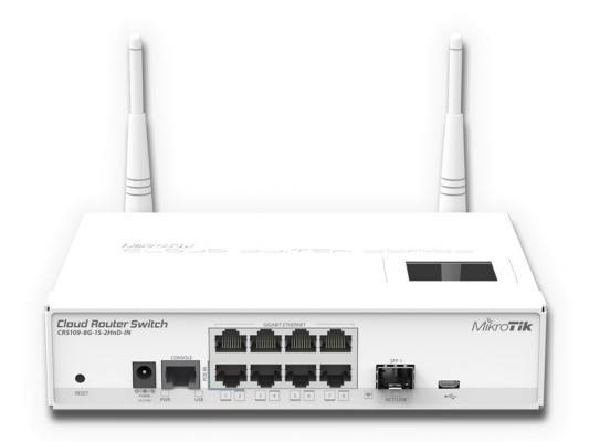 Маршрутизатор Mikrotik CRS109-8G-1S-2HnD-IN 8x10/100/1000Mbps 1xSFP 1xmicroUSB Wi-Fi