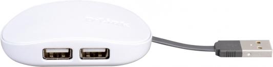 Концентратор USB 2.0 D-Link DUB-1040/A1B 4 x USB 2.0 белый