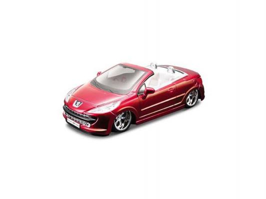 Автомобиль Bburago Peugeot 207 CC Tuning 1:32 красный 18-42005