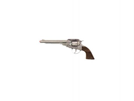Ковбойский револьвер Gonher 88/0 серебристый коричневый для мальчика