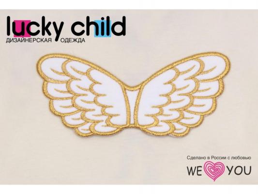 Боди Lucky Child Ангелочки, размер 22 (68-74) Молочный арт.17-51