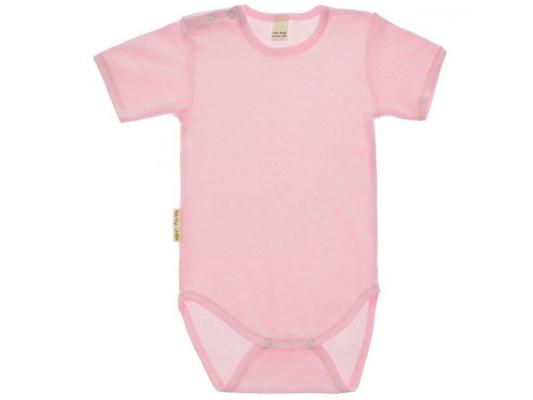 Боди футболка Lucky Child ажур, розовая. размер 18 (56-62)