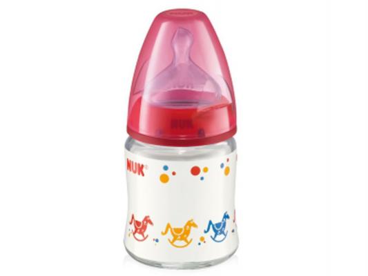 Бутылочка для кормления NUK First Choice с силиконовой насадкой для питья розовый 150 мл с 6 месяцев