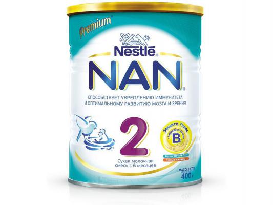 Заменитель Nestle NAN 2 Premium Optipro с 6 мес. 400 гр для иммунитета
