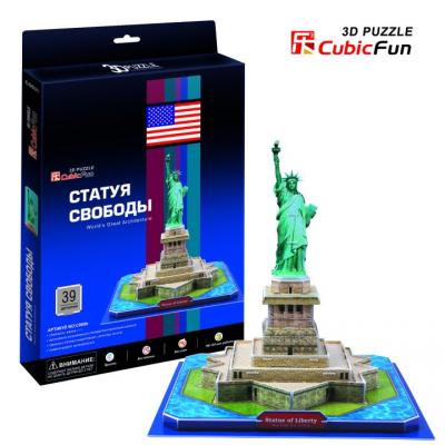 Пазл 3D CubicFun 3D пазл Статуя Свободы (США) 39 элементов