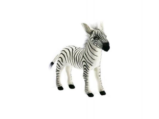 Мягкая игрушка зебра Hansa Зебра плюш синтепон черный белый 41 см