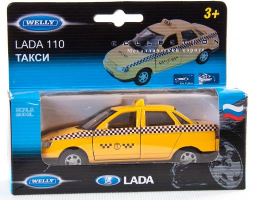Автомобиль Welly LADA 110 Такси 1:34-39 желтый