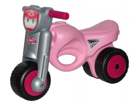 Каталка-мотоцикл Полесье Мини-мото розовый от 1 года пластик 48233