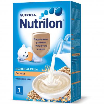 Каша Nutrilon молочная Овсяная с пребиотиками с 6 месяцев 225 гр.
