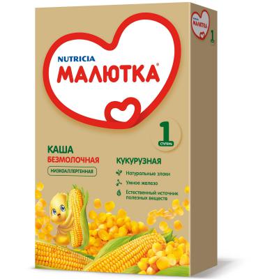 Каша Малютка безмолочная Кукурузная с витаминами и минералами с 5 мес. 200 гр.