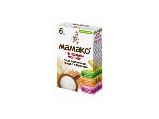 Каша Мамако Пшеничная с грушей и бананом на козьем молоке с 6-ти месяцев 200 гр