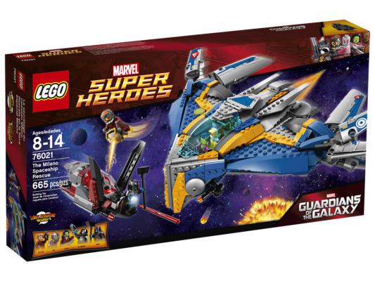 Конструктор Lego Super Heroes Спасение космического корабля Милано 665 элементов 76021