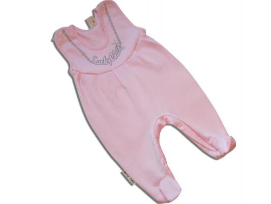 Ползунки Lucky Child подвеска, розовые. размер 22 (68-74) арт.2-14