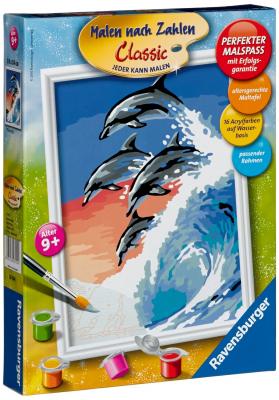 Набор для рисования Ravensburger Раскрашивание по номерам: Дельфины от 9 лет
