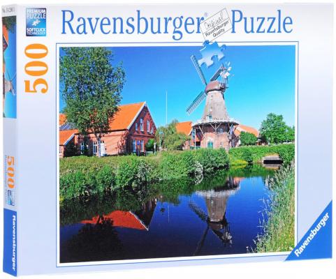 Купить Деревянные конструкторы и пазлы для детей   Пазл Ravensburger Ветряная мельница (500 шт.)