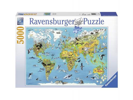Пазл Ravensburger Карта мира с животными 5000 элементов